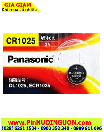 Pin CMOS CR1025; Pin CMOS Panasonic CR1025 lithium 3V _Made in Indonesia